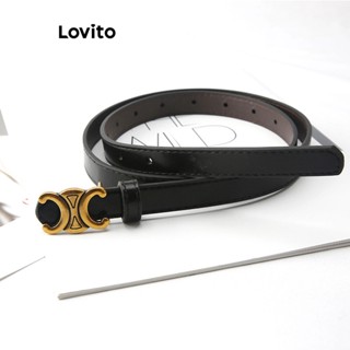 Lovito Cinto Básico Casual Com Letras Para Mulheres LFA11651