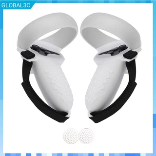 Capa de alça Oculus Quest 2 Gen Capa protetora de silicone antiderrapante para proteção contra quedas e resistência a arranhões Capa de silicone resistente a arranhões Capa protetora Azul global3c