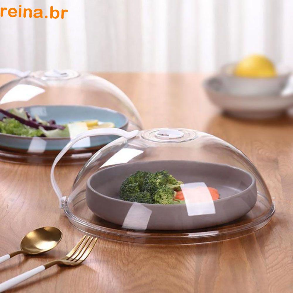 REINA Tampa De Placa De Microondas Transparente PP Duradouro Suprimentos De Cozimento Com Respiros De Vapor Anti-Splatter Segura Para Lavar Louça