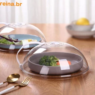 REINA Tampa De Placa De Microondas Transparente PP Duradouro Suprimentos De Cozimento Com Respiros De Vapor Anti-Splatter Segura Para Lavar Louça