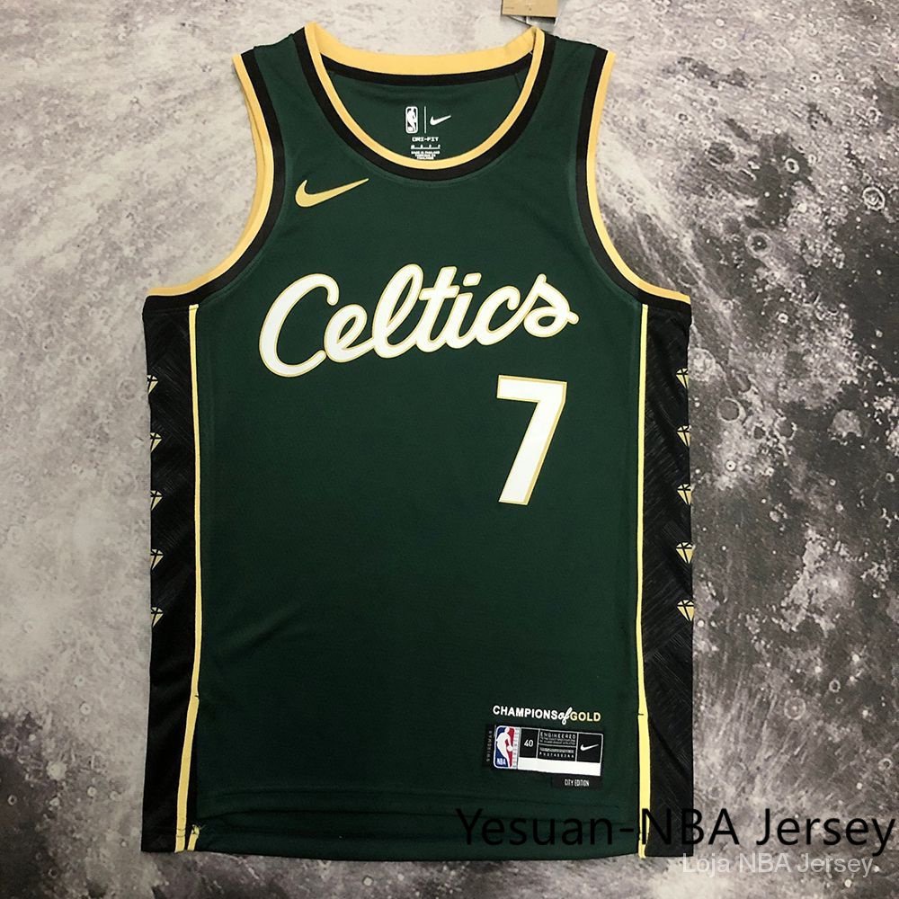 Hot pressed Camisa Boston Celtics Camisata Jaylen Brown #7 blusa De Basquetebol 2023 City Edition jerseys