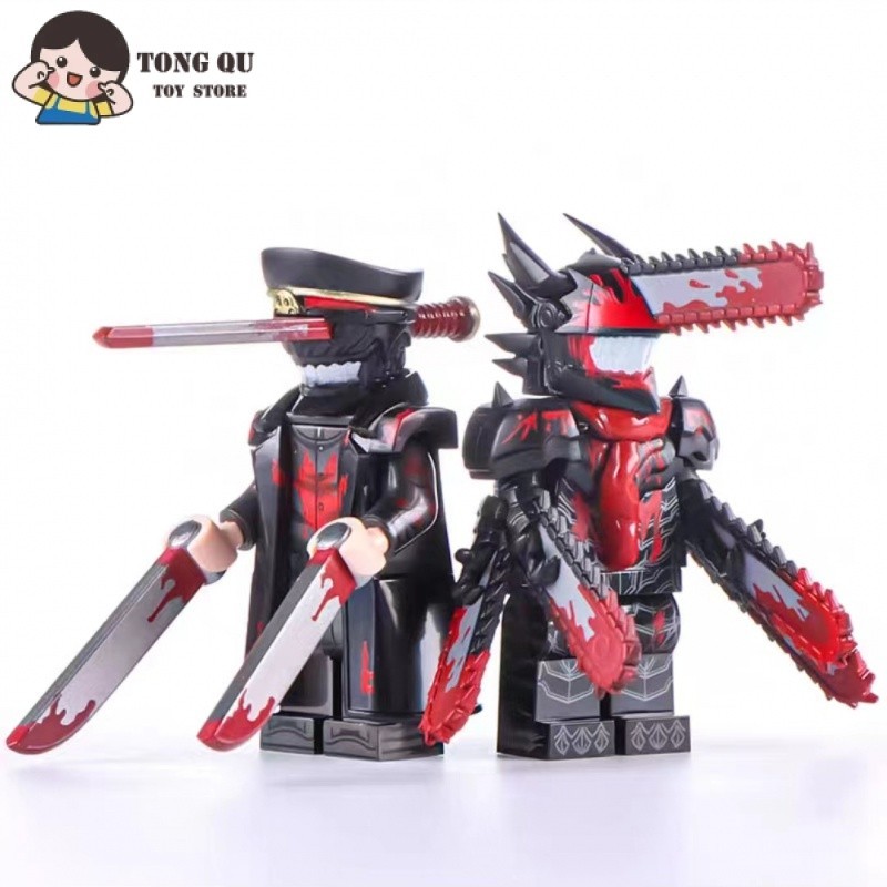 Minifiguras de Anime Minifiguras de Serras de Corrente Bloco de Construção Demoníacas Coleção de Bonecas Ornamentos mini Modelo Brinquedo de Presente