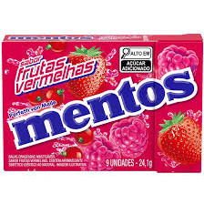 Bala Slim Box sabor frutas vermelhas 24,1g - Mentos | Shopee Brasil