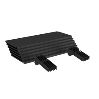 BANDEJA AMAPA PARA GONDOLA FIT 0,35X0,90 PRETO 6X1