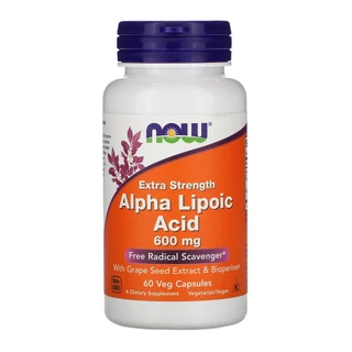 Ácido Alfa Lipóico 600mg Now Foods 60Veg Caps