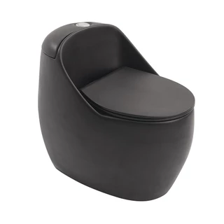 Vaso Sanitário Monobloco Caixa Acoplada Privada Aquarela Pingoo - Preto Fosco