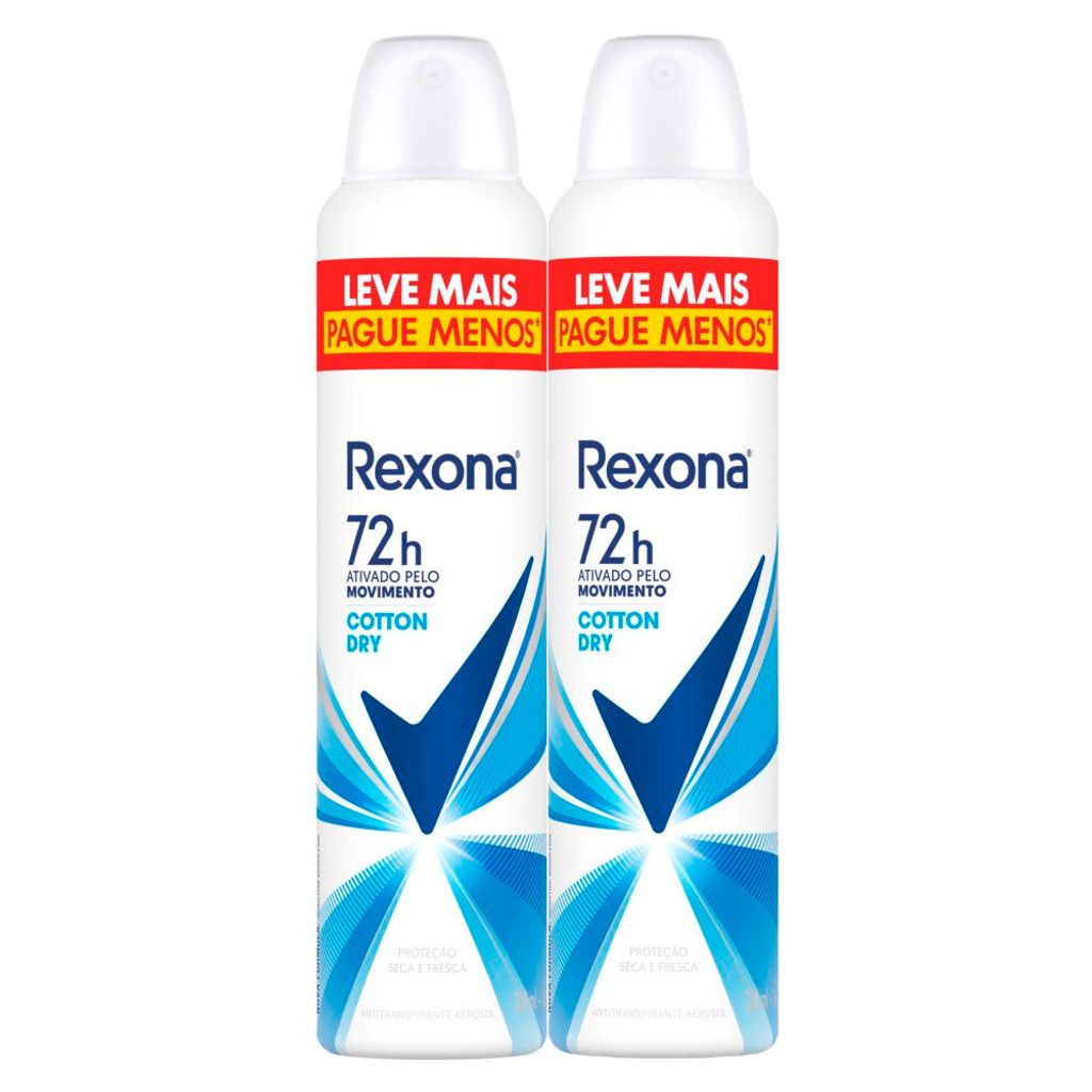 Desodorante Feminino Rexona Invisible Aerosol Antitranspirante 72h com  250ml em promoção