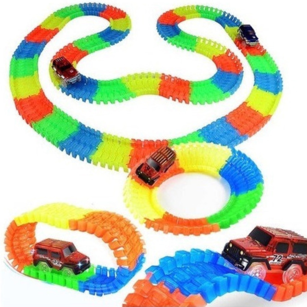 Pista de Corrida Brinquedo Infantil com Disparador Fire Bow