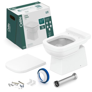 Bacia Convencional Elite Branco Brilhante Celite