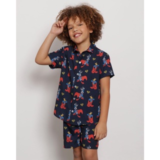 Camisa Infantil Menino Looney Tunes Marinho