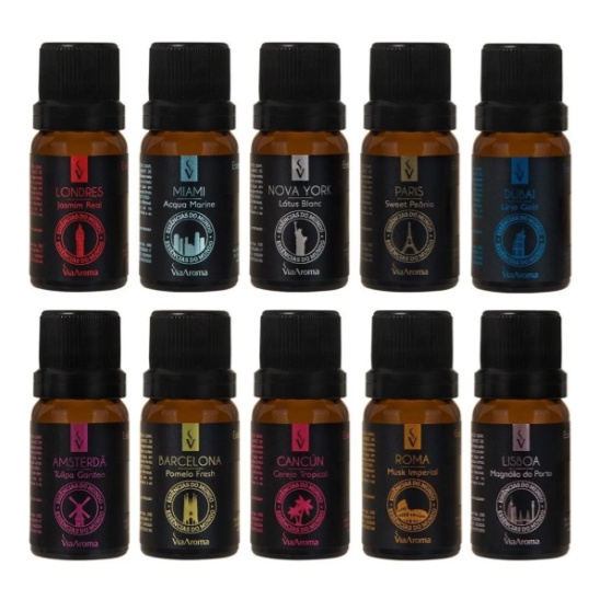 Essência Linha Mundo 10ml - Escolha 20 Opções - Via Aroma