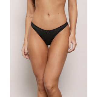 Calcinha Feminina Fio Com Renda Preta