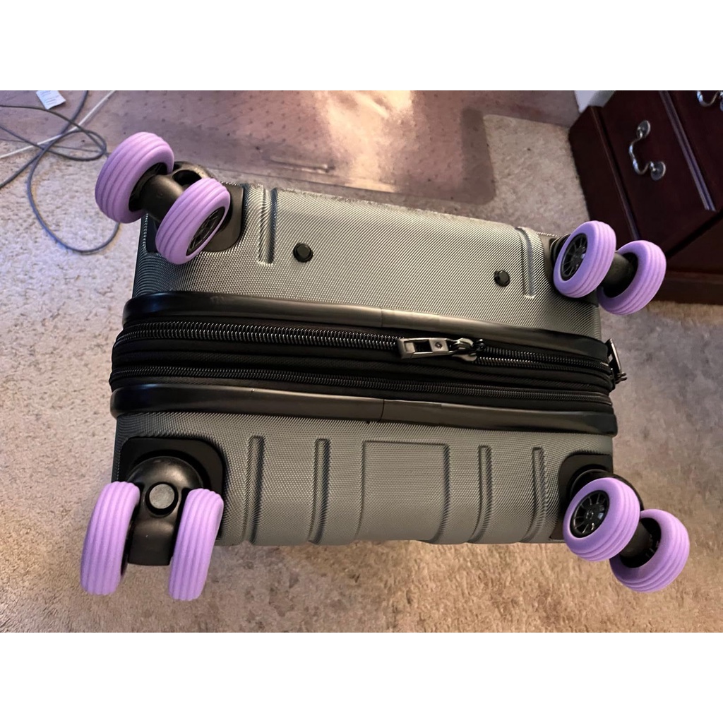 Imagem do produto 8 Pçs/set Bagagem Silicone Roda Rolo Protetor Carrinho De Viagem Silencioso Rodízio Capa Mudo Redução De Ruído Amorteced 7