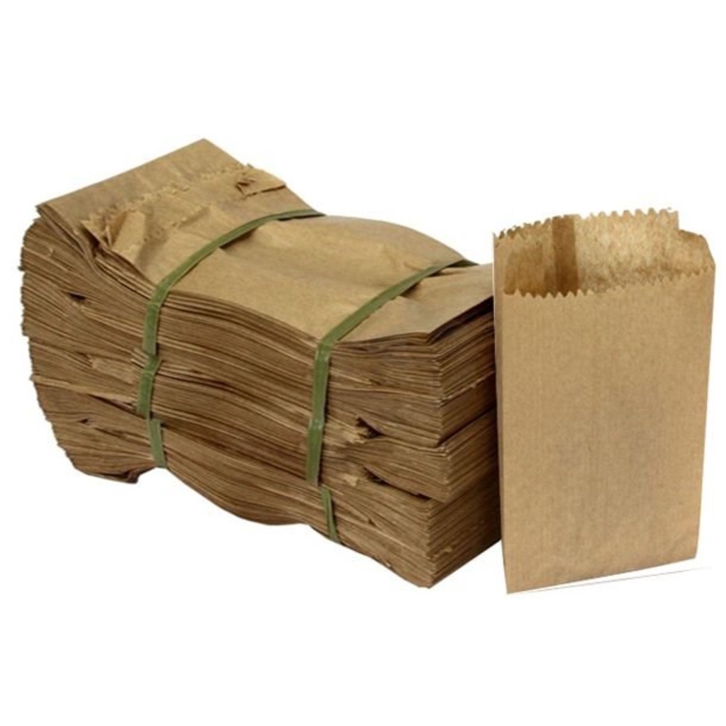 Saco de Papel Kraft Mix Sanfonado 5 kg liso 100 unidades