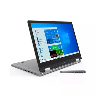 Notebook Positivo 2 em 1 C4128A Intel Celeron 4GB 128GB Tela 11.6" Touch Screen Windows 10 Cinza