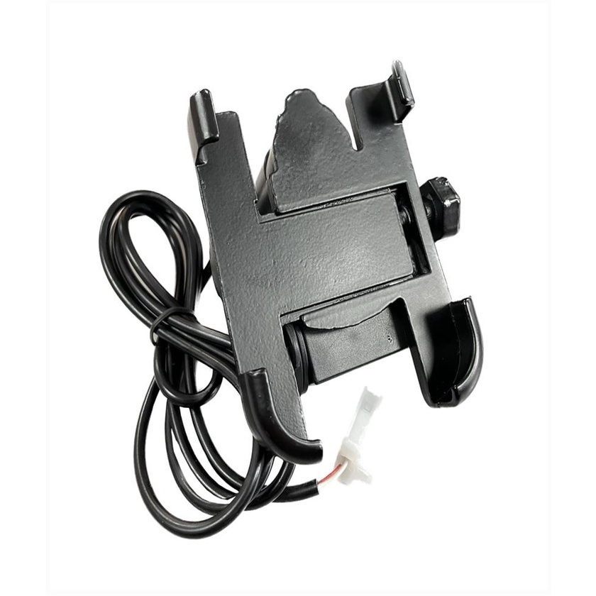 SUPORTE DE CELULAR PARA MOTO COM CARREGADOR IT-BLUE LE-019 somente para Retrovisor Moto