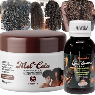 Mel Cola Finalizador 250g + Mix de óleos Africanos 60ml