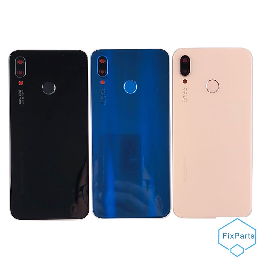 Para Huawei P20 Lite Tampa Da Bateria Traseira Porta De Vidro Nova
