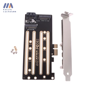 lovelycactushb Adicionar Em Cartões NVMe M . 2 SSD Para PCIE 3.0 4.0 X1 X4 , SATA Adaptador De Dupla Finalidade Com M2/Nice