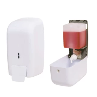 Saboneteira Espuma Branca com Reservatorio e Válvula Fixa Exaccta Plus Sustentável Trilha em Oferta na Shopee