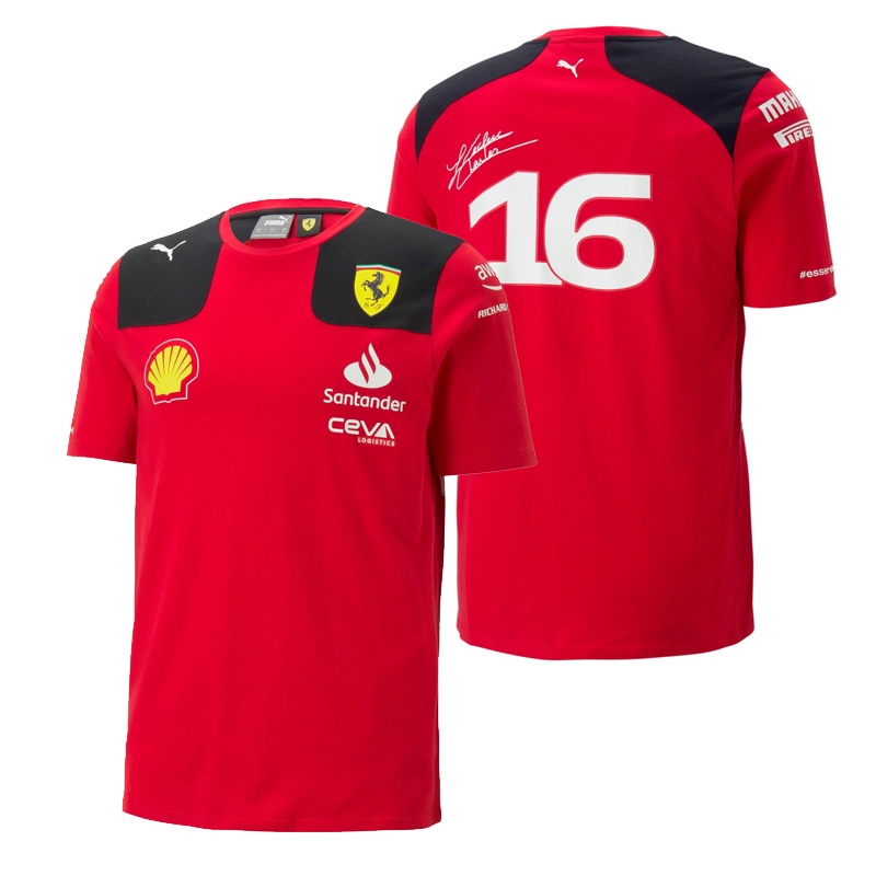 2024 SCUDERIA FERRARI CHARLES LECLERC 16 Camiseta | Shopee Brasil
