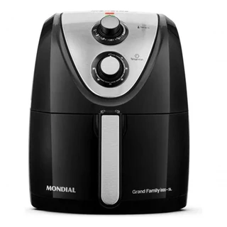 FRITADEIRA ELETRICA SEM OLEO MONDIAL AFN-50-BI PRETA 5L 127V (2037-03)