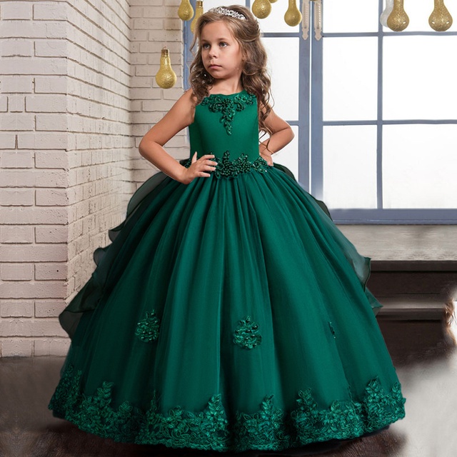 longo roupa de gala infantil