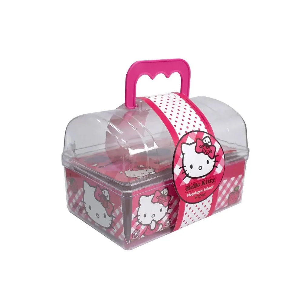 Baú de Maquiagem Infantil Hello Kitty Cores Sortidas 1 Unidade