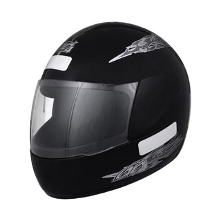 Capacete Preto Tamanho 58 Pro Tork Viseira Cristal Casco Em ABS E Cinta Jugular Fecho Revestido EPS
