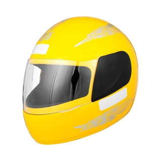 Capacete Amarelo Tam 56 Pro Tork Com Viseira Cristal Casco Em ABS Cinta Jugular Fecho Revestido EPS