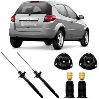 2 Amortecedor Ford Ka 2007 A 2011 Traseiro Cofap E Kit