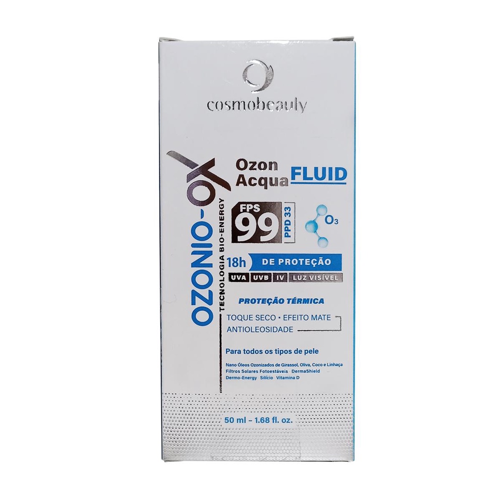 Protetor Solar Facial Antioleosidade FPS 99 Ozonio Ox Cosmobeauty