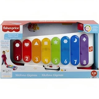 Brinquedo Educativo Xilofone Gigante Com Luz E Som HJK34 - Fisher Price
