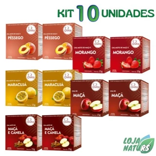 KIT 10 Unidades de Chá cada Caixinha com 10 sachês - Q-Vita