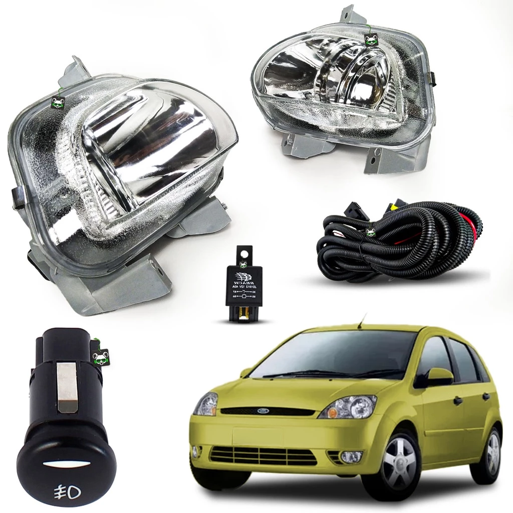 Kit Farol Milha Fiesta Super Charger 2003 2004 2005 2006 2007