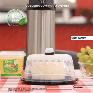 Queijeira Com Prato Preto Uninjet