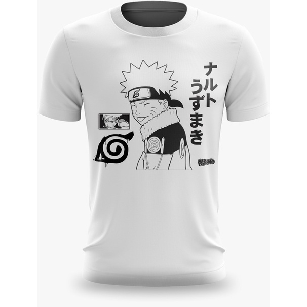 Camiseta Camisa Akatsuki Naruto Nuvem Aldeia Da Folha Verão Jutsu  lançamento