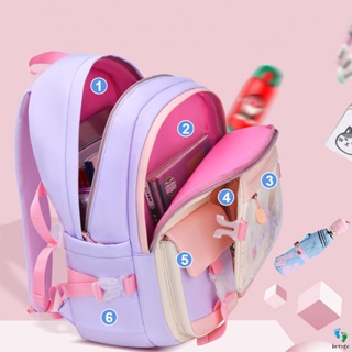 Bolsa Leve Para Adolescentes Sweet Schoolbag Com Bolso Frontal Acessório
