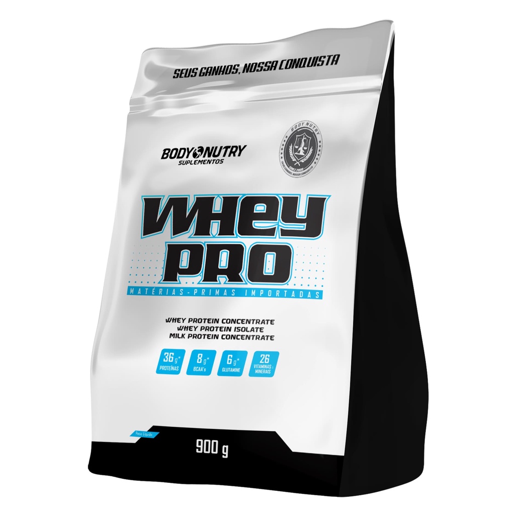 Whey Protein Pro refil 900 g Hipercalórico | Body Nutry