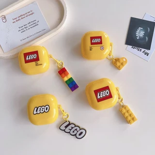 Funny Soft Silicone Lego Compatível Com Galaxy Buds Live/2/Pro/2Pro Caixa De Carregamento De Fone De Ouvido Samsung Proteção Bluetooth Sem Fio Tampa Da Anti-Pó Pingente