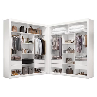 Closet Casal Premium 8 Gavetas Amoudi Móveis