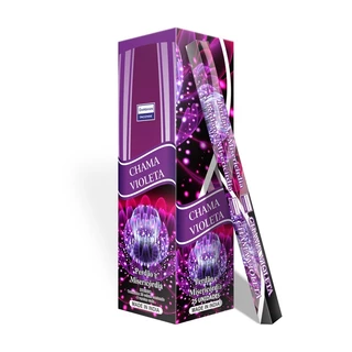Incenso Chama Violeta Darshan Box 25 Caixas Com 8 Varetas