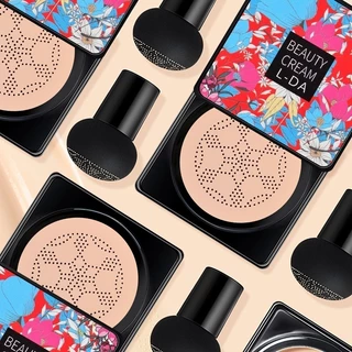 BB Cream/Base/Corretivo com Esponja com Formato de Cogumelo / Base Clareador Maquiagem Creme Clareador Cor Marfim e Natural Fashion Hot