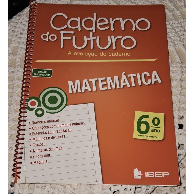 Caderno Do Futuro Matemática 6º Ano - Livro do professor | Shopee Brasil