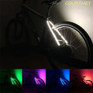 COURTNEY Bicicleta Taillight Parte Ciclismo Fita LED Decorativa Luzes De Skate Nocturno MTB Lâmpada Traseira