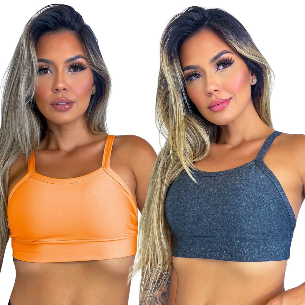 Blusa Cropped Fitness Básico Hoopfit Academia - Feminina em Promoção