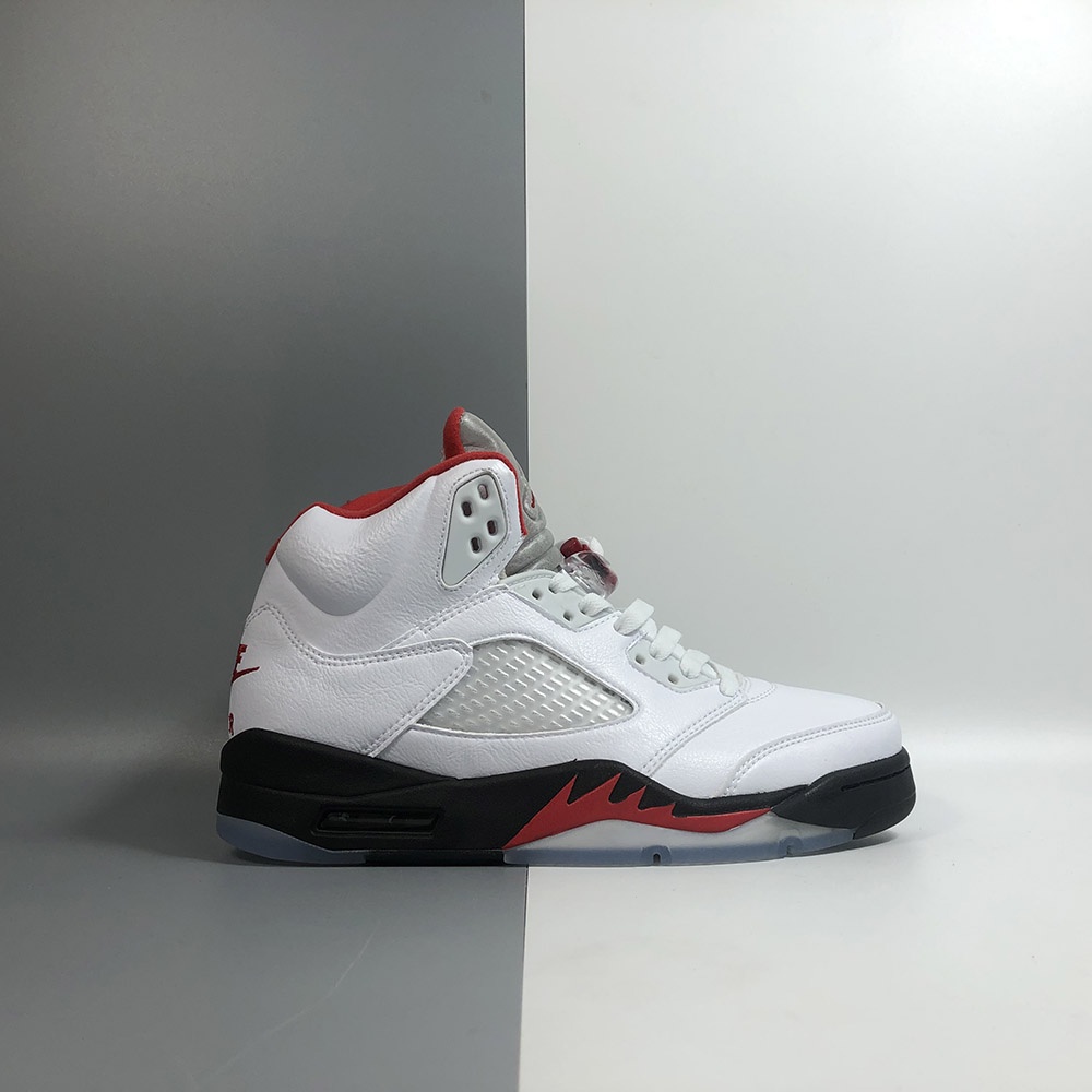Nike Air Jordan 5 Fire Red 3M Silver Tongue 2020 tênis de basquete
