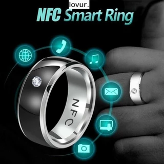 LOVUR NFC Smart Ring , Anel Digital De Conexão De Dedo De Aço Inoxidável Mágico Inteligente Multifuncional À Prova D'água Para Homens Telefônicos Android