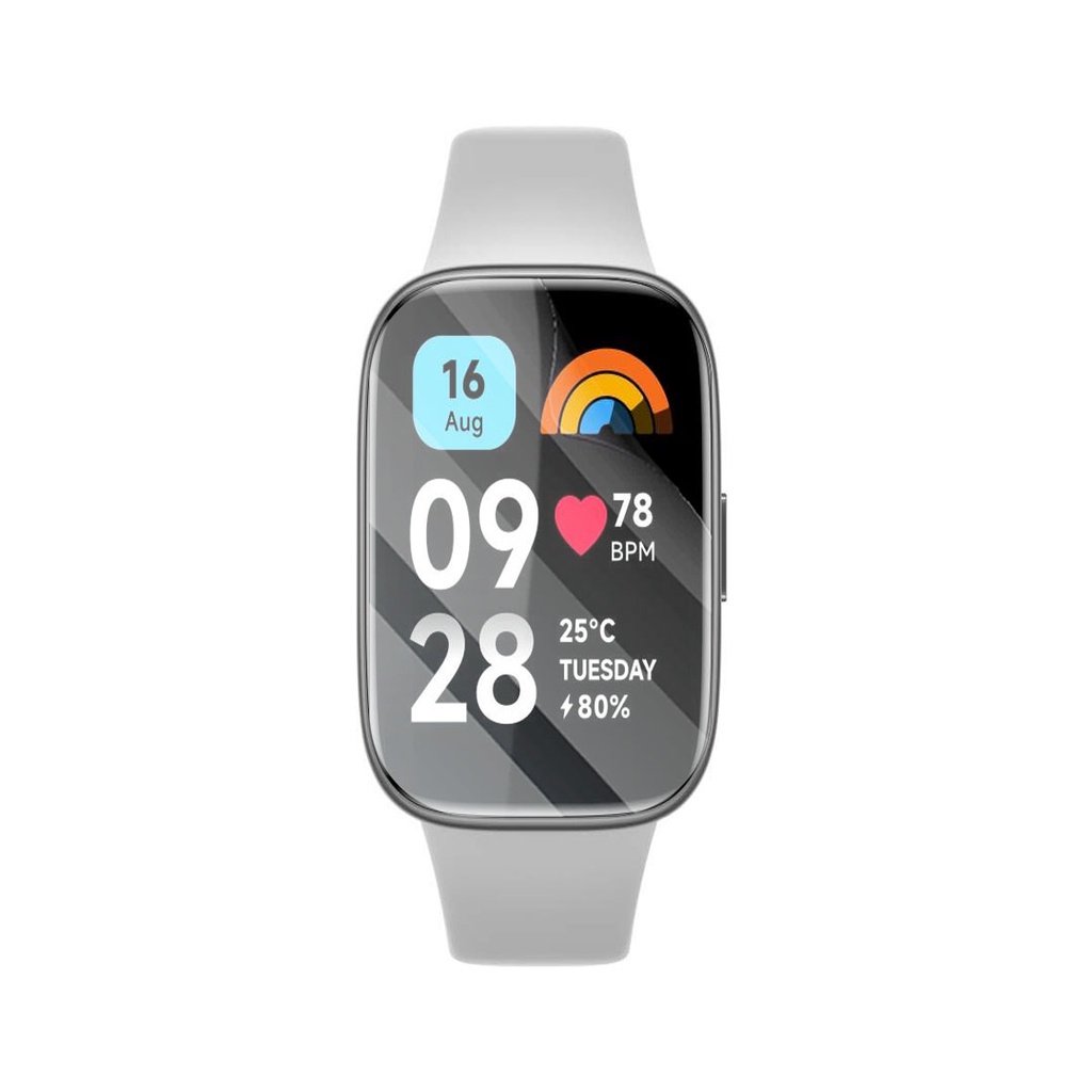 Kit 3 Películas Hidrogel HD Soft Flex para Smartwatch Xiaomi MI Band 8 Pro