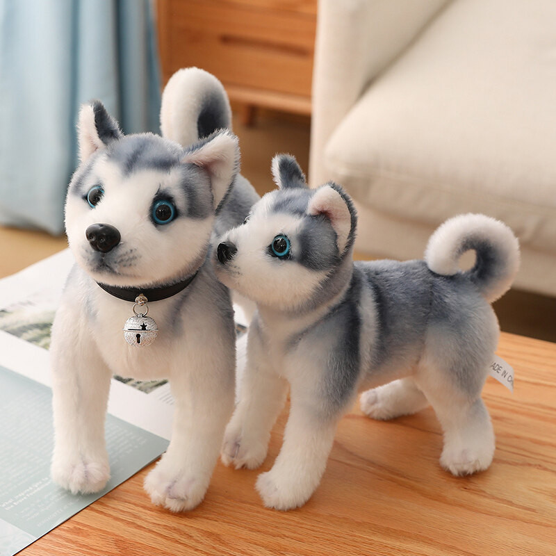 Siberian husky plush sales toy